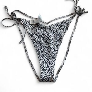 NWT Size XXL Aerie Women's Black and White Spotted Bikini